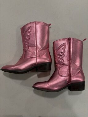 Girls Pink Cowboy Boots
